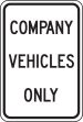 COMPANY VEHICLES ONLY (BLACK/WHITE)