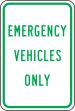 EMERGENCY VEHICLES ONLY