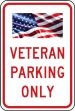Traffic Sign: Veteran Parking Only