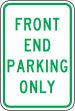FRONT END PARKING ONLY