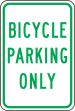 BICYCLE PARKING ONLY