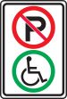 NO PARKING DISABLED ONLY (GRAPHICS)