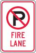 (NO PARKING SYMBOL) FIRE LANE