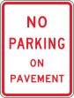 NO PARKING ON PAVEMENT