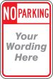 NO PARKING ___