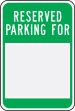 RESERVED PARKING FOR