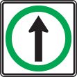 NO TURN STRAIGHT ONLY