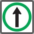 NO TURN STRAIGHT ONLY