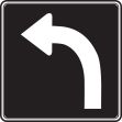 LANE TURNS LEFT