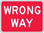 Traffic, Legend: WRONG WAY