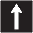 LANE STRAIGHT THRU ONLY