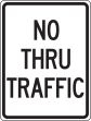 NO THRU TRAFFIC