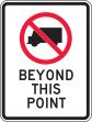 NO TRUCKS (SYMBOL) BEYOND THIS POINT