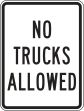 NO TRUCKS ALLOWED