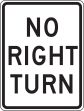 NO RIGHT TURN