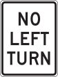 NO LEFT TURN