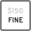 Traffic Sign, Legend: $___ FINE