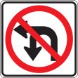 (NO LEFT TURN OR U-TURN PICTORIAL)