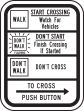 CROSSING SIGNAL EDUCATIONAL SIGN