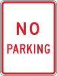 Traffic Sign, Legend: NO PARKING