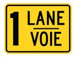 1 LANE / VOIE (BILINGUAL FRENCH)