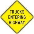 TRUCKS ENTERING HIGHWAY
