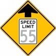 (ARROW AHEAD) SPEED LIMIT XX