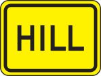 Traffic Sign, Legend: HILL
