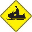 (SNOWMOBILE CROSSING PICTORIAL)
