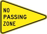 NO PASSING ZONE