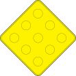 (TYPE 1 OBJECT MARKER - OBSTRUCTIONS WITHIN THE ROADWAY)