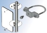 CLAMP U-BOLT SIGN MOUNTING BRACKET