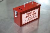 Steel Accuform KCC617 Portable Group Slot Lock Box 10 Width x 6 Height x 4-1/4 Length Red 10 Width x 6 Height x 4-1/4 Length Accuform Signs 