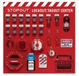 12-Padlock STOPOUT® Group Lockout Centers - Combo Kit