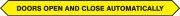 Double-Sided Door Labels: Doors Open And Close Automatically