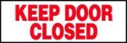 KEEP DOOR CLOSED