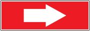 SHORT ARROW (white/red)