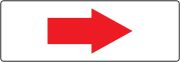 SHORT ARROW (red/white)