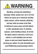 Prop 65 Vehicle Exposure Exposure Safety Label: Cancer And Reproductive Harm