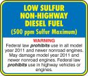 LOW SULFUR NON-HIGHWAY DIESEL FUEL ...