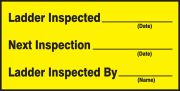LADDER INSPECTED ___ DATE NEXT INSPECTION ___ DATE LADDER INSPECTED BY ___ DATE