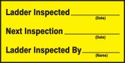 LADDER INSPECTED ___ DATE NEXT INSPECTION ___ DATE LADDER INSPECTED BY ___ DATE