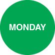 COLORED DOT LABELS - DAYS
