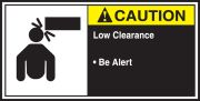 LOW CLEARANCE BE ALERT (W/GRAPHIC)
