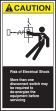 RISK OF ELECTRICAL SHOCK MORE THAN ONE DISCONNECT SWITCH MAY BE REQUIRED TO DE-ENERGIZED THE EQUIPMENT BEFORE SERVICING (W/GRAPHIC)