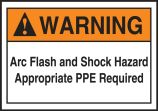 ARC FLASH AND SHOCK HAZARD APPROPRIATE PPE REQUIRED