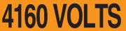 Safety Label, Legend: 4160 VOLTS