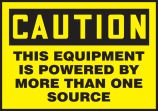 THIS EQUIPMENT IS POWERED BY MORE THAN ONE SOURCE