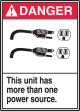THIS UNIT HAS MORE THAN ONE POWER SOURCE (W/GRAPHIC)