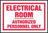 ELECTRICAL ROOM AUTHORIZED PERSONNEL ONLY